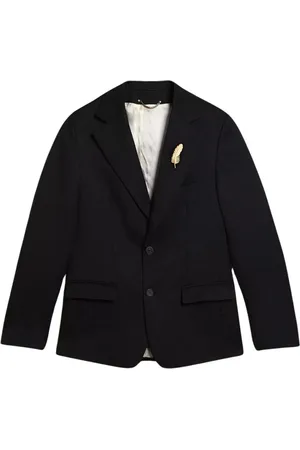 Golden Goose Jakke, Herre, Blå, L, Bomuld, Single-Breasted Blazer