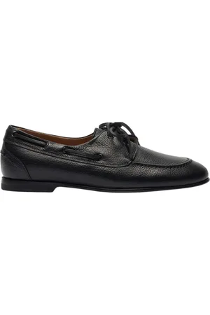 Scarosso Sko, Dame, Sort, 40 EU, Læder, Håndlavede sorte læder båd loafers