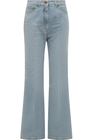 THE SEAFARER Jeans, Dame, Blå, W29, Bomuld, Flared Jeans