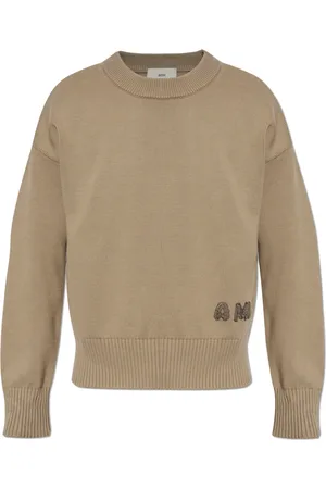 Ami Strik, Herre, , M, Bomuld, Sweater med broderet logo