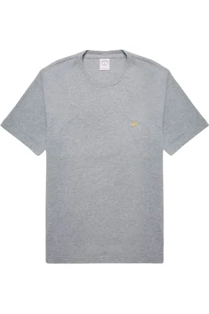 Brooks Brothers Top, Herre, Grå, 2XL, Bomuld, Klassisk kortærmet bomulds T-shirt