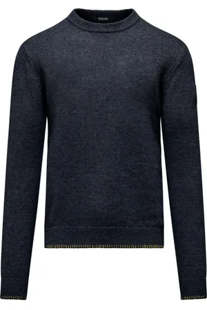 Bomboogie Strik, Herre, Blå, 2XL, Bomuld, Herre Zip Cardigan