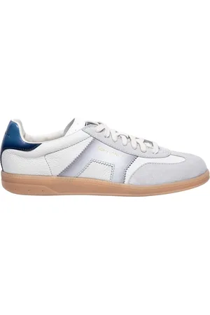 santoni Sko, Herre, Hvid, 41 1/2 EU, Læder, Læder- og ruskindssneakers