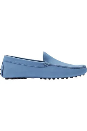 Scarosso Sko, Herre, Blå, 40 1/2 EU, Læder, Lyseblå Nubuck Sejlersko
