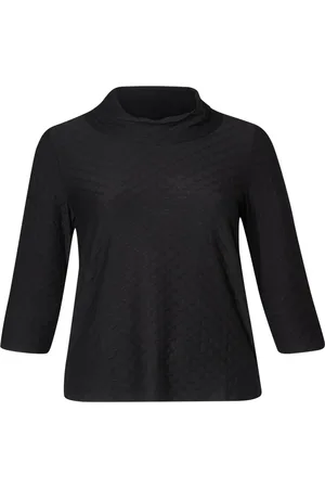 Pont Neuf Bluser & Skjorter, Dame, Sort, L, Uld, Steffi Bluse - Tidløs Stil og Komfort