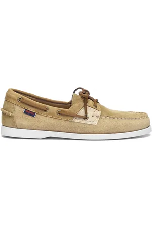 SEBAGO Sko, Herre, Brun, 40 EU, Læder, Beige Shadow Bådesko