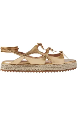 Scarosso Sko, Dame, Gul, 38 1/2 EU, Uld, Sweet Lace Sandaler