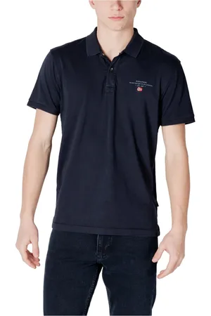 Napapijri Top, Herre, Blå, 2XL, Bomuld, Kortærmet Polo Skjorte Kollektion