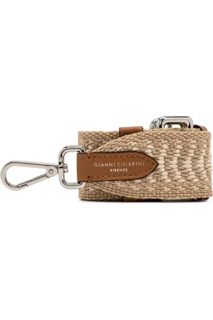 Gianni chiarini Taske, Dame, Brun, ONE SIZE, Uld, Raffia Etnisk Skulderrem