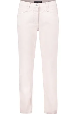 Betty Barclay Bukser, Dame, Lyserød, 2XL, Uld, By- og Rejse Slim Fit Bukser