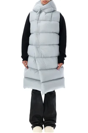 Rick Owens Jakke, Dame, Blå, XS, Uld, Lyseblå Puffer Vest