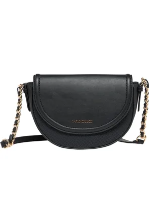 Carlo Colucci Taske, Dame, Sort, ONE SIZE, Uld, Stilfuld Bastoptik Håndtaske