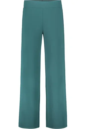 Vera Mont Bukser, Dame, Grøn, 3XL, Uld, Bredbenede bukser