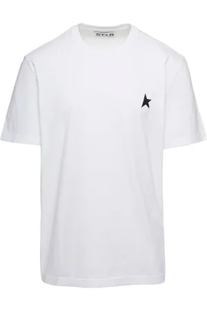 Golden Goose Top, Herre, Hvid, M, Bomuld, Stjerne Almindelig T-shirt Hvid