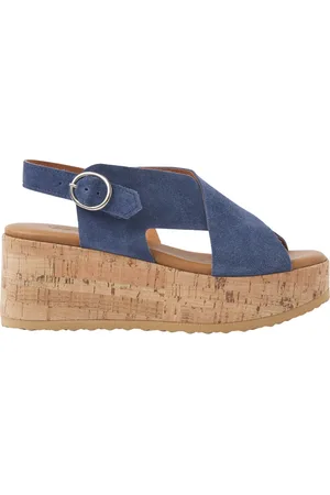 VIA VAI Sko, Dame, Blå, 39 EU, Uld, Sissel Raise Sandaler