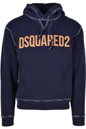 Dsquared2 Sweathshirts & Hoodies, Herre, Blå, 2XL, Bomuld, Bomuld Strik Trøje