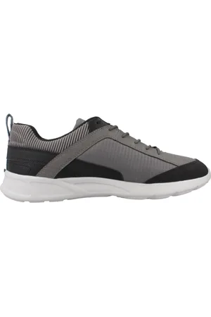 Geox Sko, Herre, Grå, 42 EU, Uld, Stilfulde Sneakers til Mænd og Kvinder