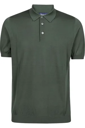 DRUMOHR Top, Herre, Grøn, 2XL, Bomuld, Polo Bluser