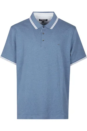 Michael Kors Top, Herre, Blå, M, Kortærmet poloshirt i grøn