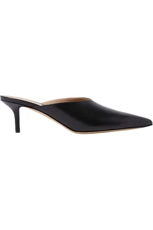 Scarosso Sko, Dame, Sort, 36 EU, Uld, Stilfuld Slip-On Hæle Mules
