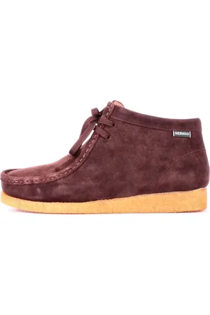 SEBAGO Sko, Herre, Brun, 41 EU, Suede, Brune Suede Støvler med Logo