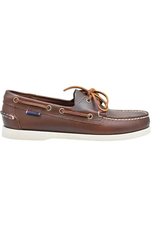 SEBAGO Sko, Herre, Brun, 40 1/2 EU, Uld, Brune Snøresko Stilfulde