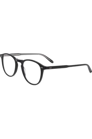 GARRETT LEIGHT Tilbehør, unisex, Sort, 46 MM, Hamp, Runde acetat solbriller Hampton model