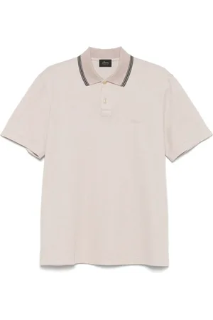 BRIONI Top, Herre, , M, Polo skjorte med broderet logo og striber