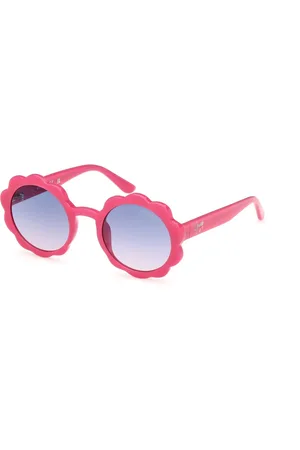 Guess Tilbehør, unisex, Lyserød, 45 MM, Uld, Stilfulde solbriller med farverige glas
