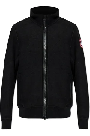 Canada Goose Sweathshirts & Hoodies, Herre, Sort, XL, Fleece med Lawson-logo