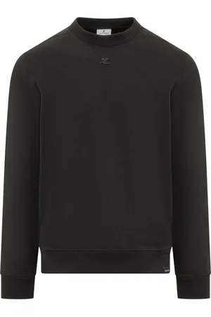 Courrèges Sweathshirts & Hoodies, Herre, Sort, XS, Bomuld, Klassisk Fleece Sweatshirt