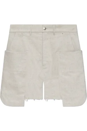 Rick Owens Shorts, Herre, Grå, W33, Bomuld, Stefan Shorts
