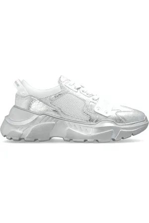 VERSACE Sko, Herre, Hvid, 42 EU, Uld, Sneakers med trykt logo