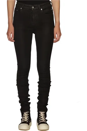 Rick Owens Jeans, Dame, Sort, W28, Bomuld, Detroit Cut Jeans