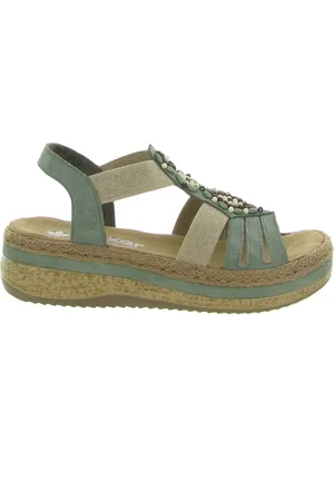 Rieker Sko, Dame, Flerfarvet, 36 EU, Uld, Stilfulde Wedges
