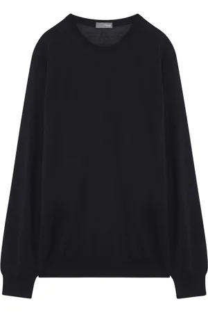 DRUMOHR Strik, Herre, Blå, 3XL, Rund hals sweater