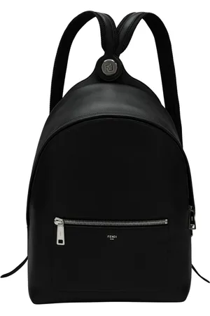 Fendi Taske, Herre, Sort, ONE SIZE, Læder, Lille Rygsæk