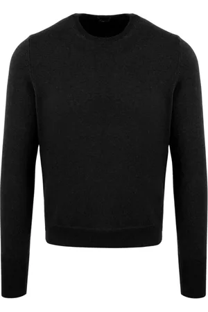 DRUMOHR Strik, Herre, Sort, 2XL, Cashmere, Kashmir Crewneck Sweater Fw22 Made in Italy