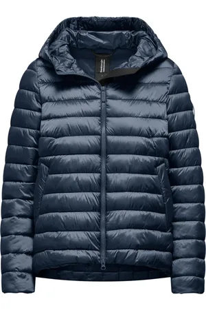 Bomboogie Jakke, Dame, Blå, M, Nylon, Lys Nylon Dunjakke med Hætte