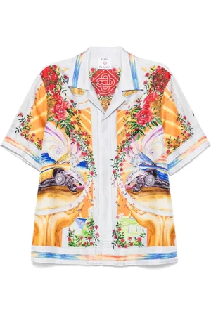 Casablanca Skjorte, Herre, Flerfarvet, L, Zen Grå Button-Up Skjorte