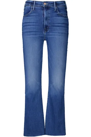Mother Jeans, Dame, Blå, W31, Ankel Fray Jeans i Blå