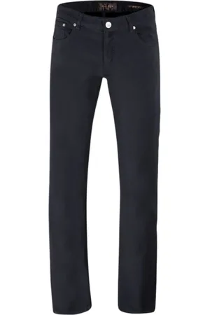 MOORER Bukser, Herre, Blå, W38, Denim, Slim Fit Denim Bukser