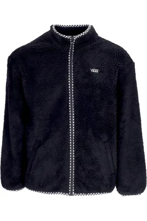 Vans Sweathshirts & Hoodies, Herre, Sort, L, Uld, Sherpa Foret Lynlås Jakke Sort