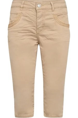 Mos Mosh Jeans, Dame, , W27, Bomuld, Klassisk Treasure Pant i Savannah Tan