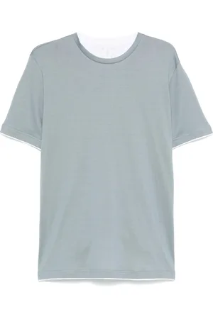 ELEVENTY Top, Herre, Blå, S, Denim, Denim T-shirt Bordini