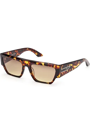 GCDS Tilbehør, unisex, Brun, 55 MM, Uld, Stilfulde solbriller i brun