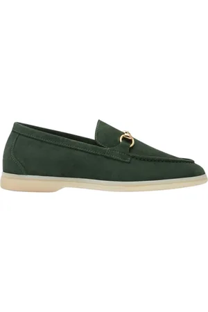 Scarosso Sko, Dame, Grøn, 37 1/2 EU, Suede, Lilia Loafers