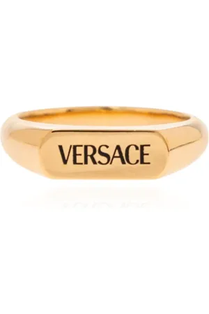 VERSACE Tilbehør, unisex, Gul, 60 MM, Uld, Logo ring