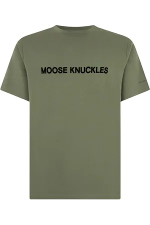 Moose Knuckles Top, Herre, Grøn, XL, Conway Tee i Kelp Grøn