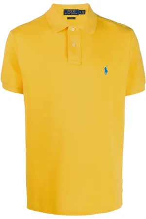Ralph Lauren Top, Herre, Gul, L, Logo Kortærmet Polo Skjorte